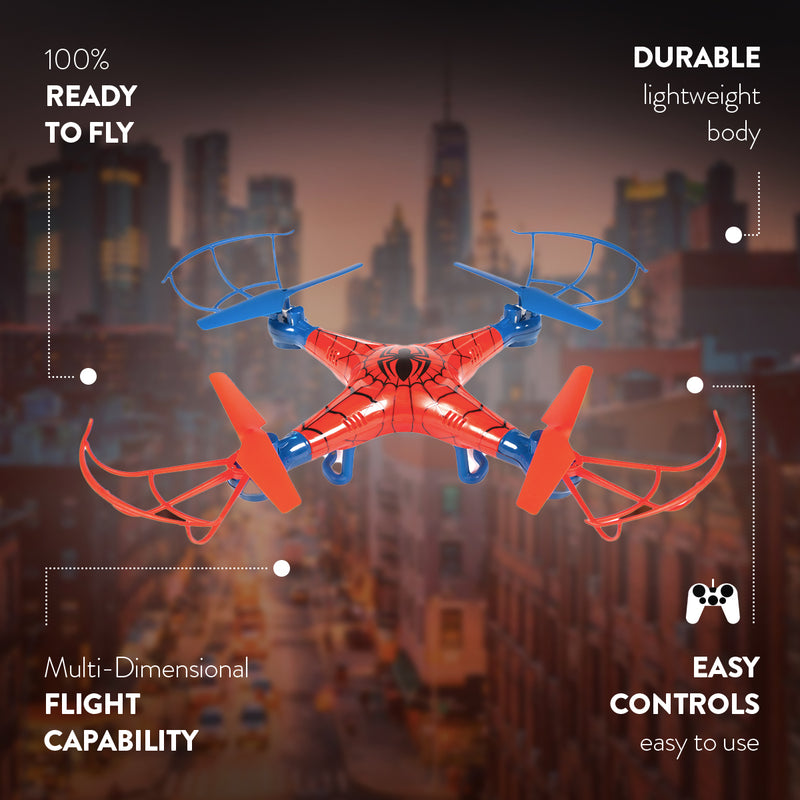 Marvel Licensed Spider-Man Sky Hero 2.4GHz 4.5CH RC Drone