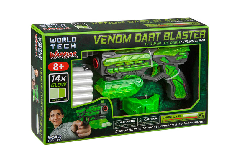 Glow in the Dark Warrior Spring Pump Action Venom Dart Blaster