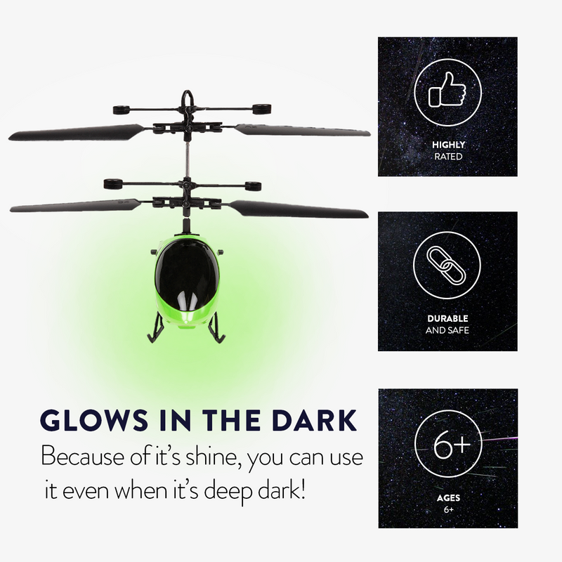 Glow in the Dark Mini Helicopter