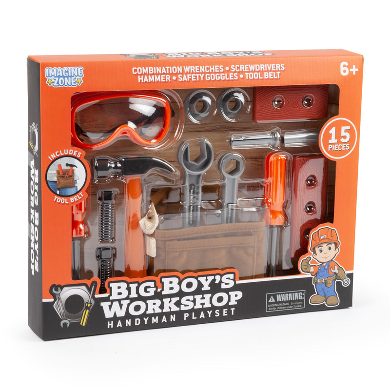 Big Boy's Workshop 15 Piece Handyman Playset