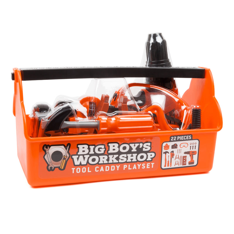 Big Boy's Workshop 22-Piece Tool Caddy Playset