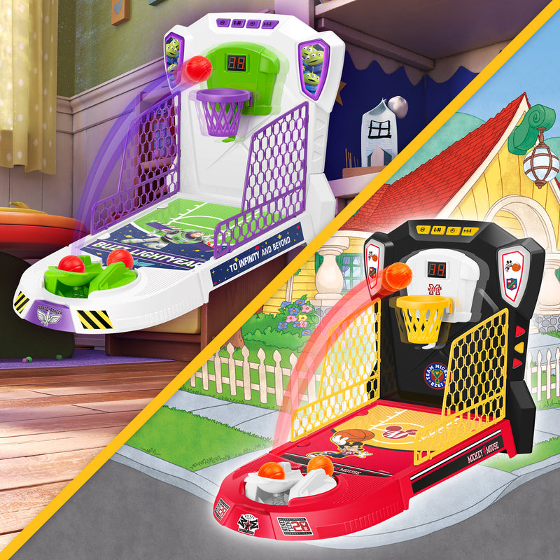 Buzz Lightyear & Mickey Mouse Electronic Tabletop Basketball Playset