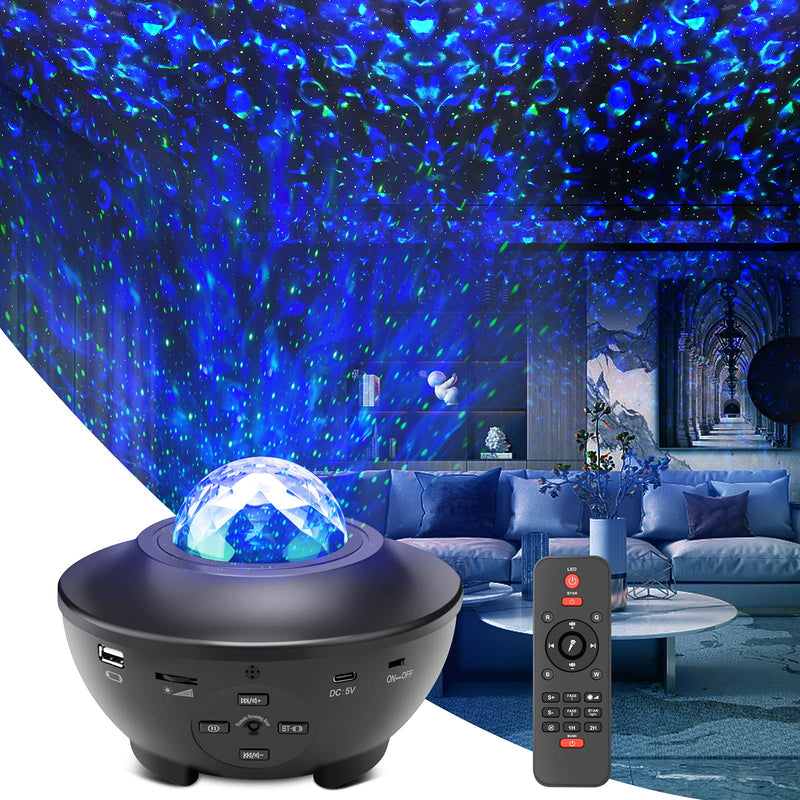 Star Galaxy Projector Night Light With Remote Control