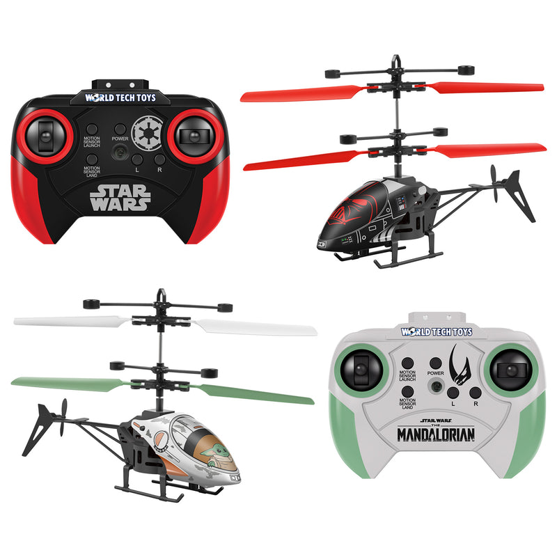 Darth Vader Mini RC Helicopter and Baby Yoda Mini RC Helicopter Bundle